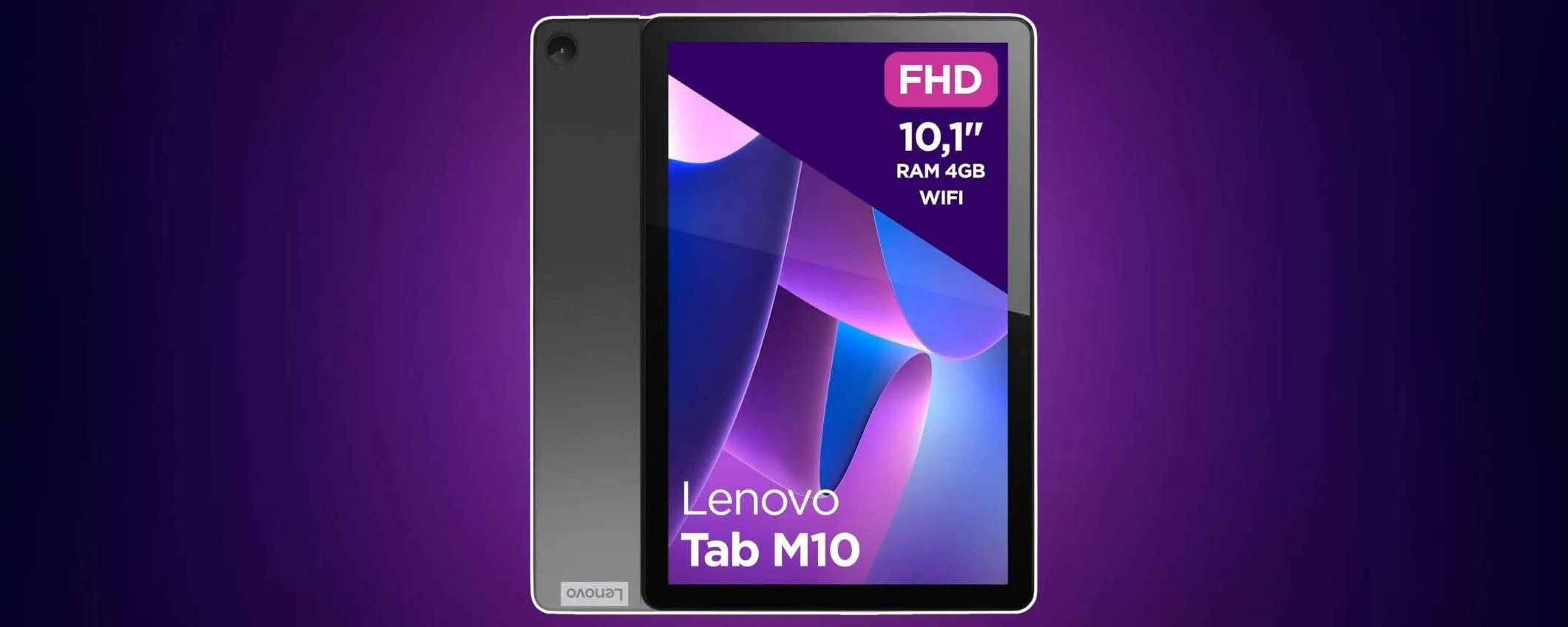 Tablet Lenovo da 10 pollici a 109 euro: offerta PERFETTA per lavoro e università
