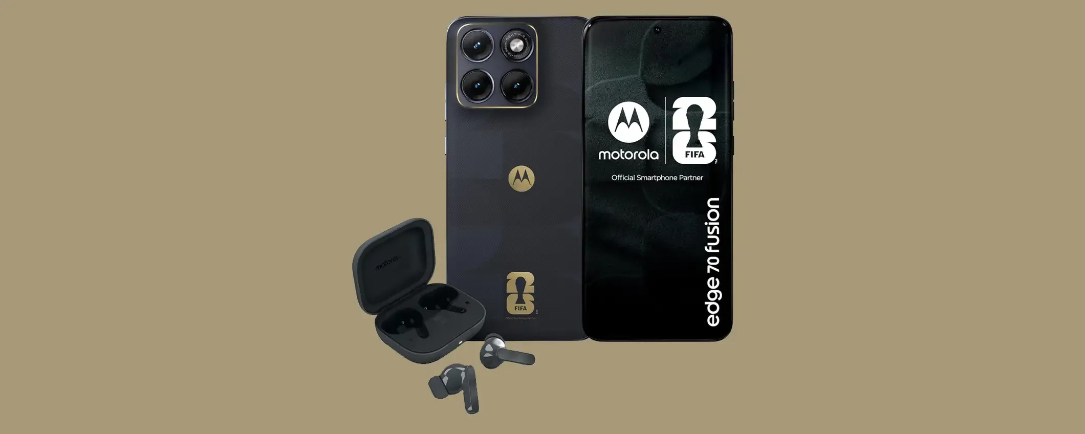 Motorola Edge 70 Fusion con inserti dorati e auricolari inclusi: a meno di 300€ su Amazon