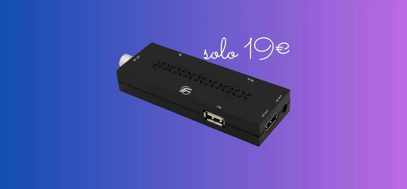 Digitale Terrestre 2023: scopri il Decoder Fenner Mini Stick a 19€