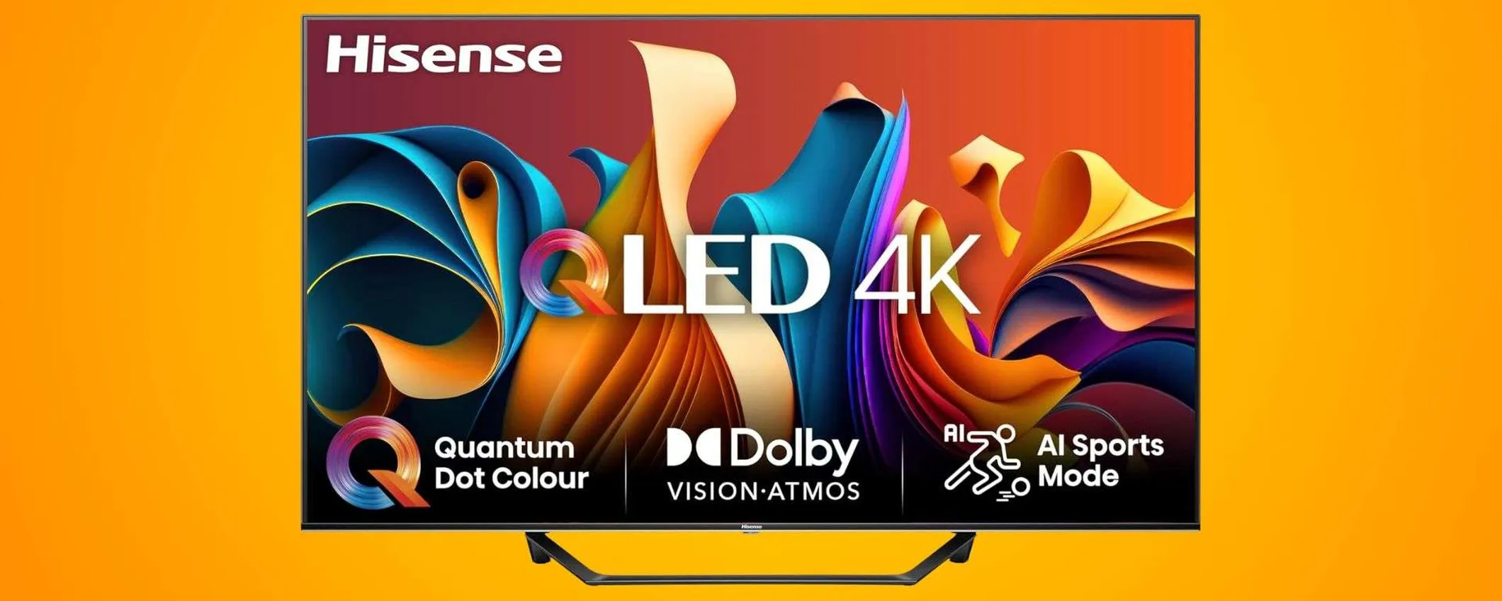 Il televisore Hisense QLED 4K da 43