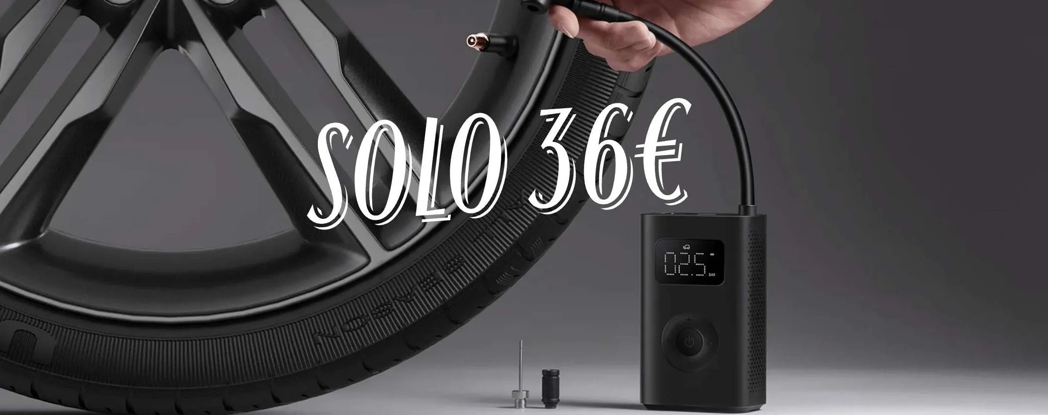 Xiaomi Portable Air Compressor 2 a soli 36€! Gonfia gomme, palloni e bici in pochi secondi