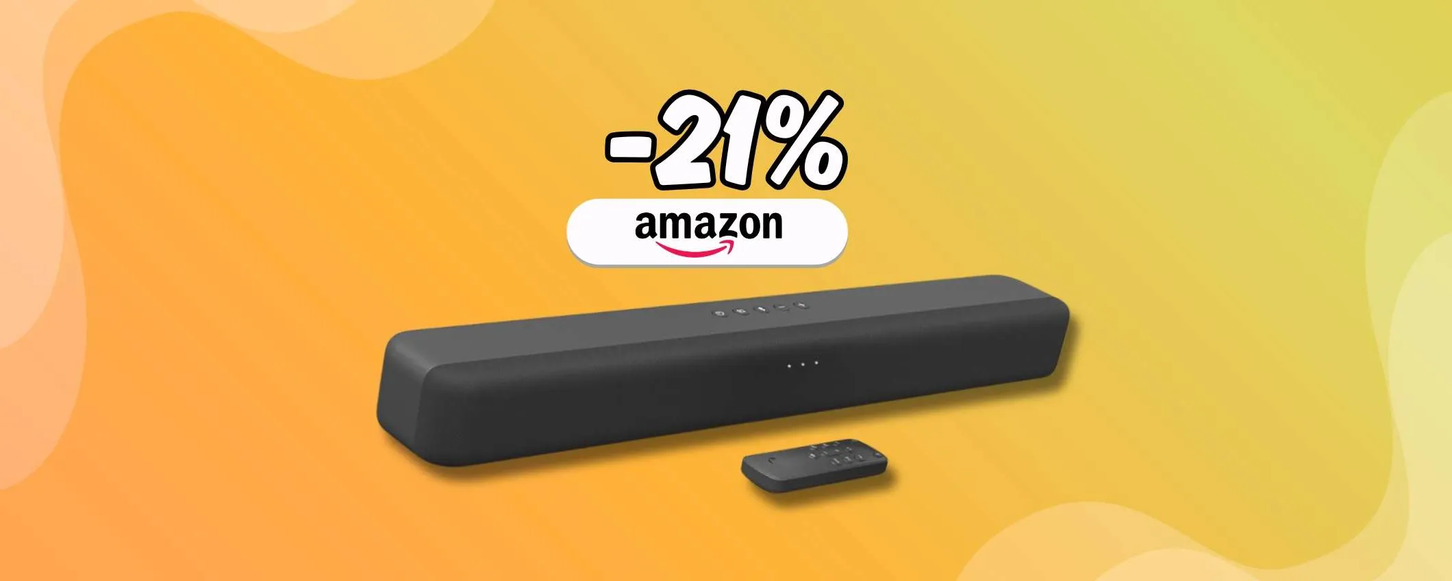 Fire TV Soundbar è in offerta lancio: audio da cinema a 109€