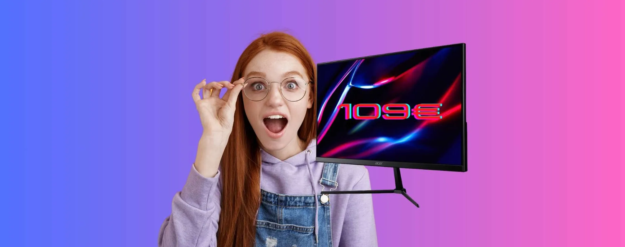 Monitor Gaming Acer NITRO a soli 109€: l'offerta FOLLE di Unieuro