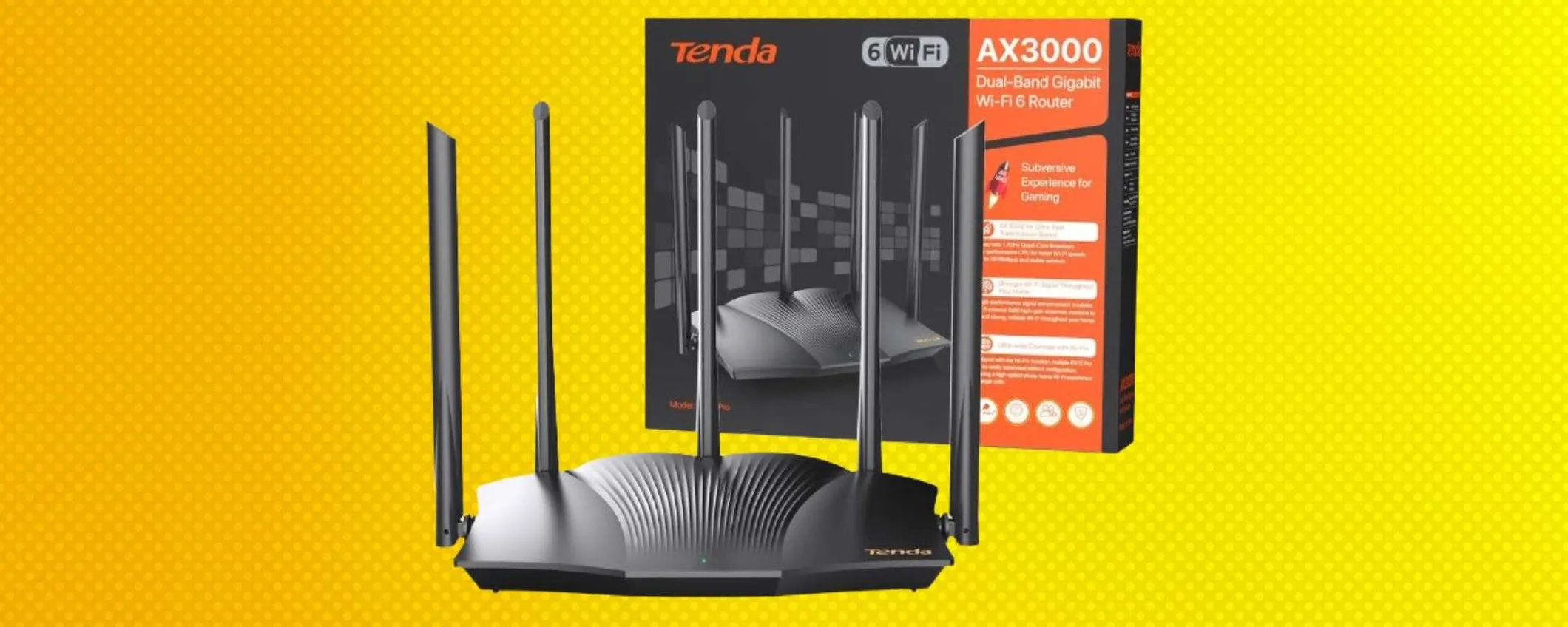 Tenda RX12 Pro AX3000: il super router Wi-Fi è in offerta ad un buon prezzo