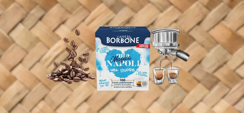 OFFERTA 100 Cialde Caffè Borbone Magica Napoli a 0,18€ l'una
