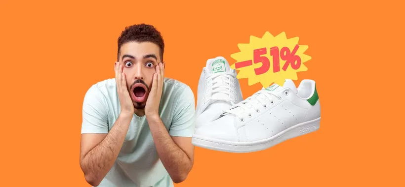 Adidas Stan Smith su Amazon a PREZZO DIMEZZATO (-51%)