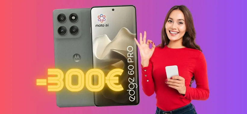 Motorola Edge 60 Pro da 512GB è il medio gamma da acquistare oggi (-300€)