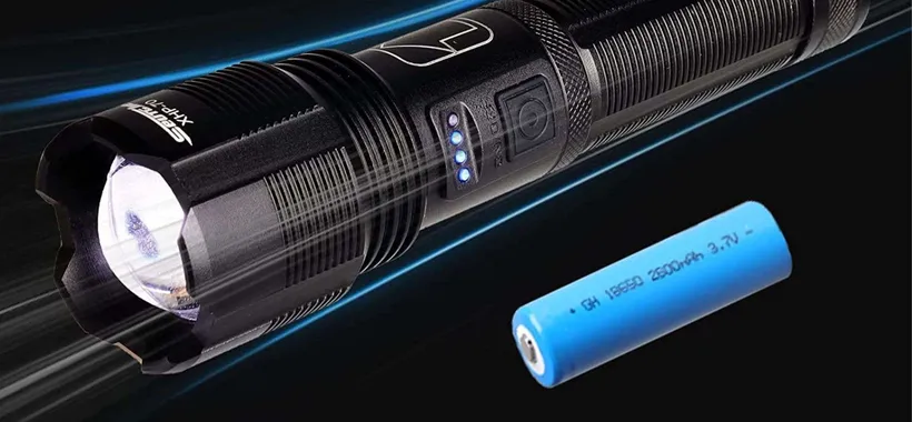 Torcia 10000 lumen ricaricabile IMPRESSIONANTE a 9€ (bombetta Amazon)