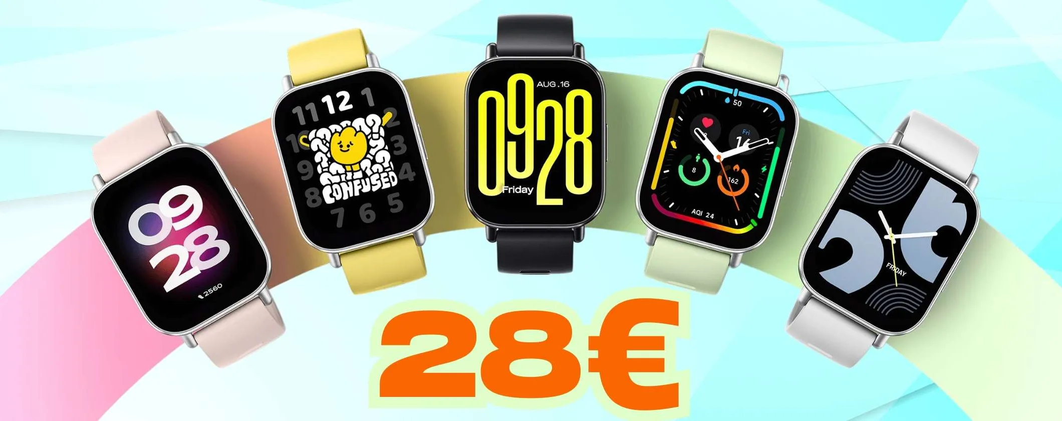 Redmi Watch 5 Active con oltre 140 sport e resistenza a 5ATM a soli 28€