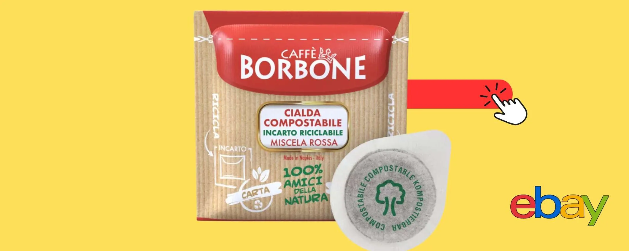 Caffè Borbone Miscela Rossa: 300 cialde ESE in sottocosto, espresso TOP