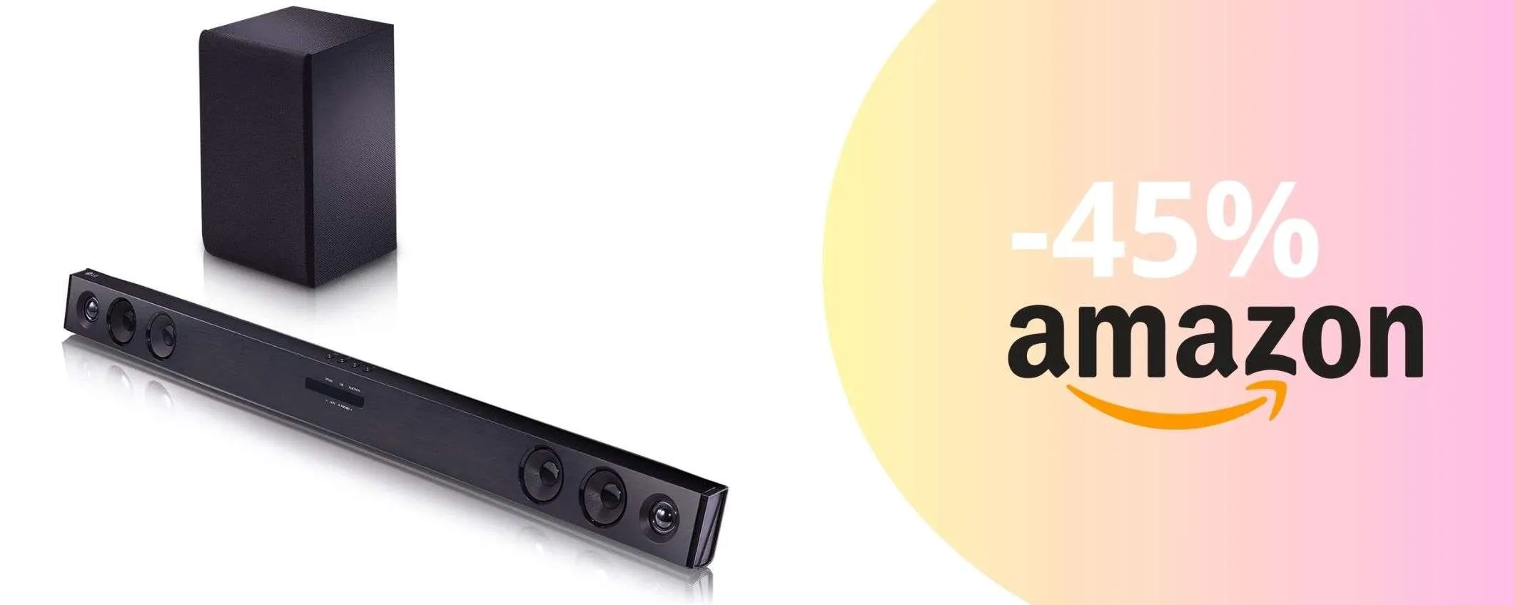LG SQC2: la soundbar che rivoluziona l'audio della tua tv a prezzo scontato