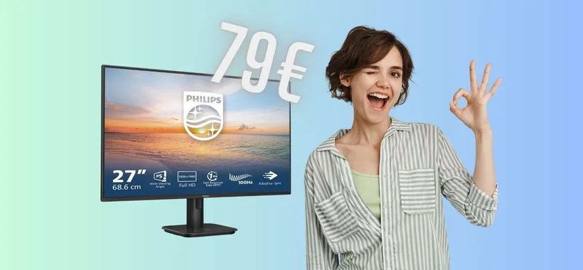 Monitor Philips FHD da 27 pollici a PREZZO SHOCK (solo 79€)