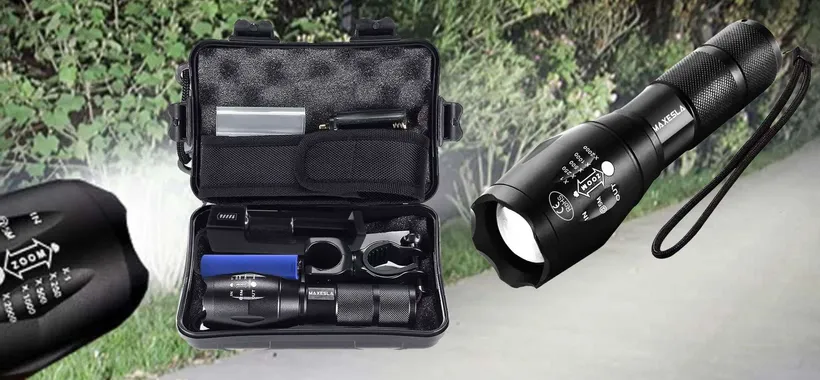 Una torcia ricaricabile IMPRESSIONANTE: potenza 6000 lumen, prezzo WOW (12€)