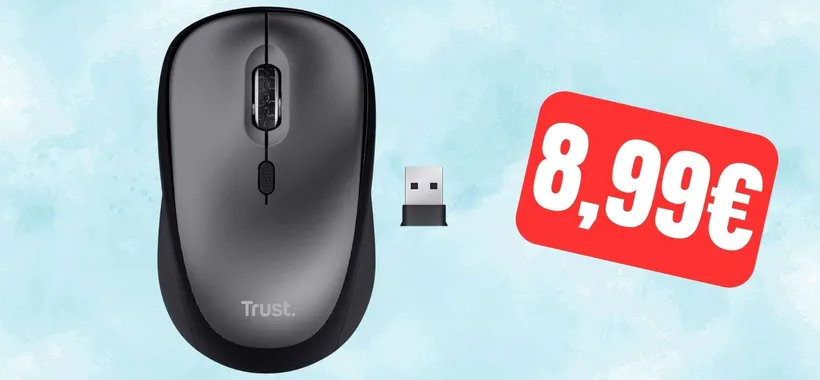 Questo mouse wireless Trust è silenziosissimo e non costa NIENTE