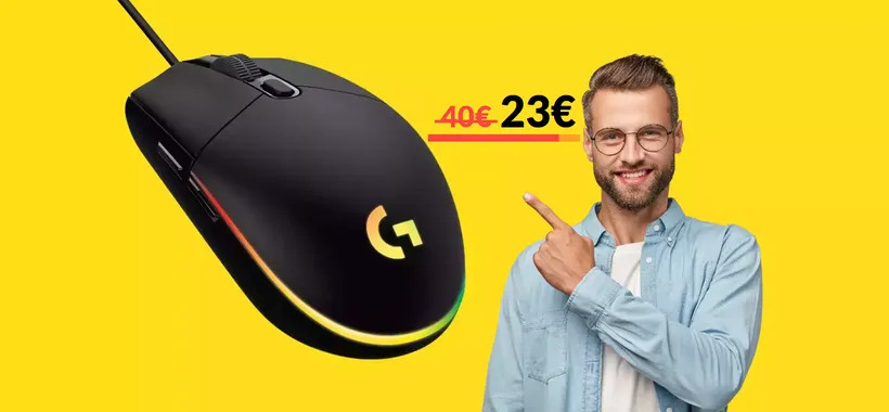 Mouse gaming Logitech: già tuo a 23€ con le Offerte di Primavera