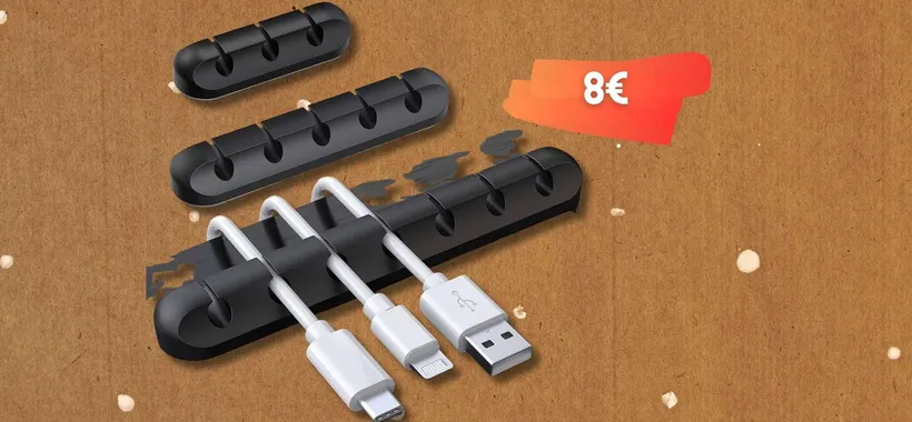 Cavi sotto la scrivania ADDIO, organizzali con 8€ per sempre (3 pezzi)