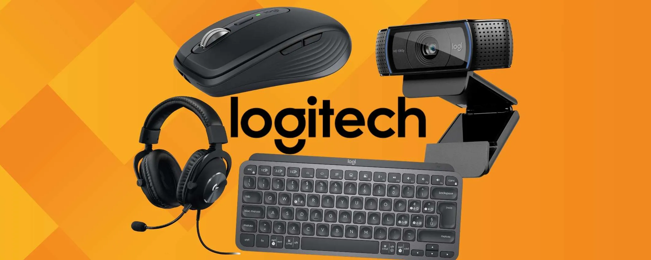 Tastiere, mouse, webcam e cuffie firmati Logitech: lista con gli sconti Amazon