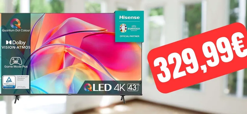 Smart TV Hisense QLED 4K 43" a soli 329 euro: OCCASIONE AMAZON