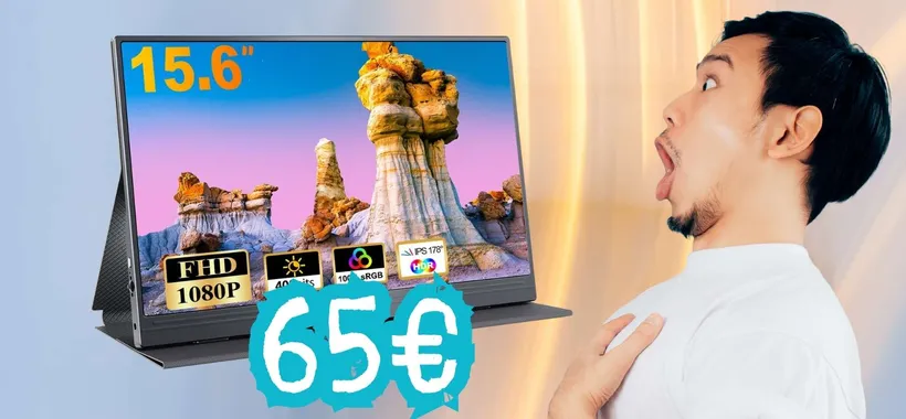 Lavora e gioca dove vuoi con questo monitor portatile da 15,6'' tuo a soli 65€