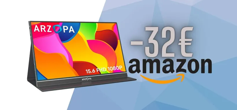 Lavora con due monitor in contemporanea: il monitor portatile ARZOPA è tuo a 97€