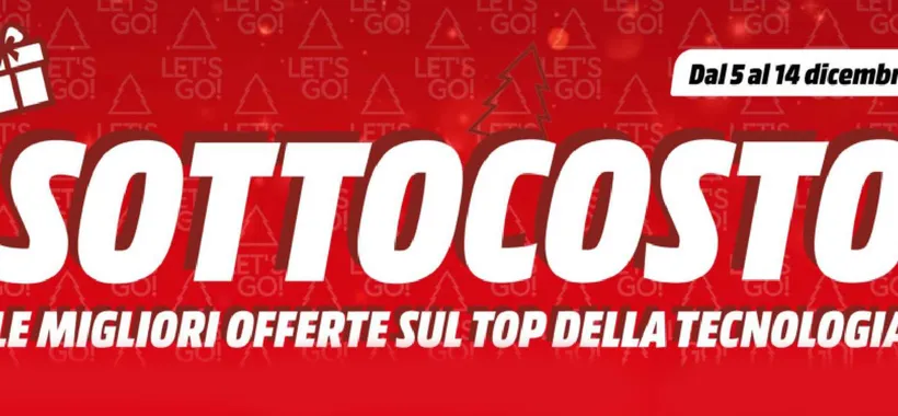 Volantino MediaWorld, è tornato il Sottocosto con tante offerte per Natale