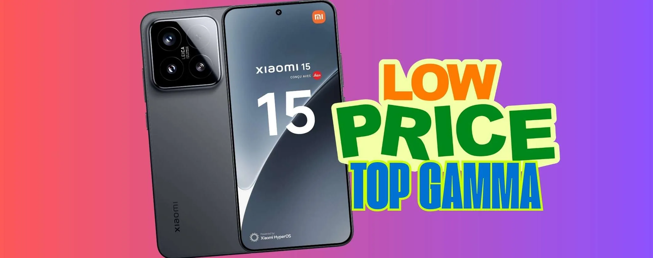Xiaomi 15 (12/512GB) è il migliore affare di oggi con sconto di oltre 400€