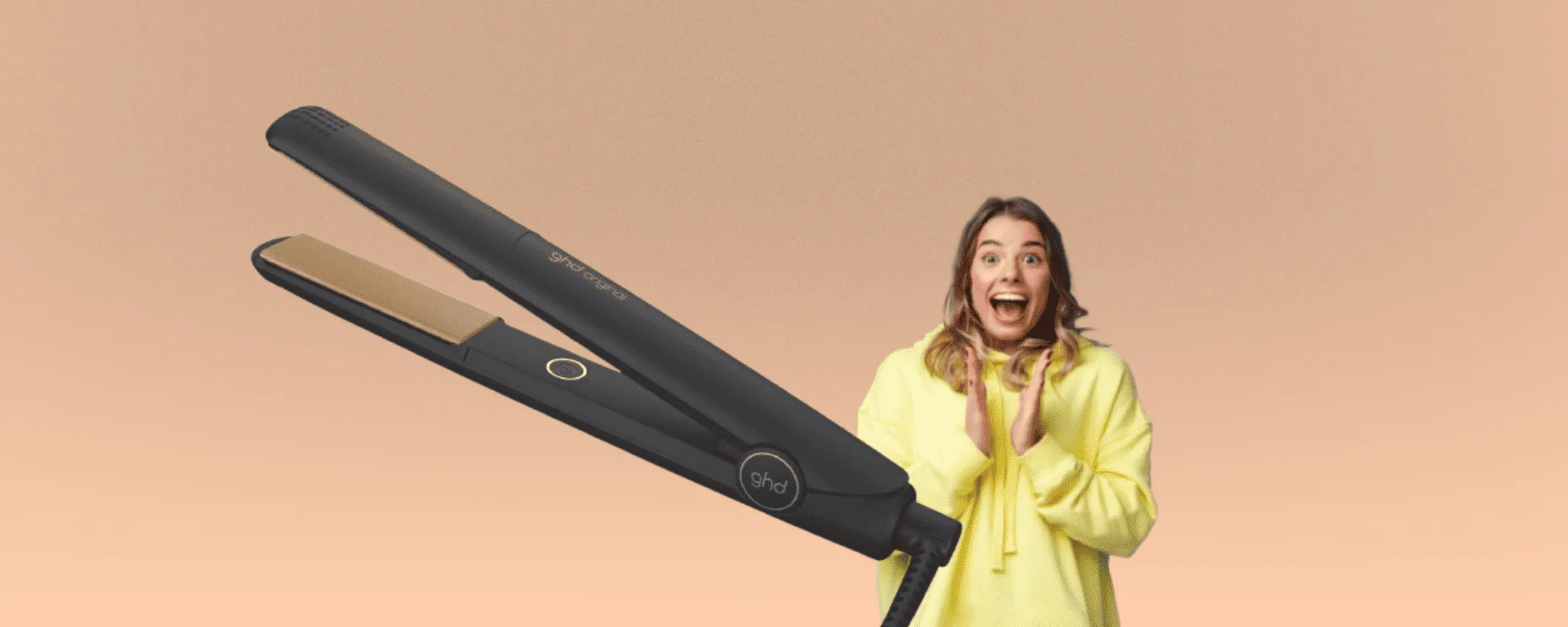 Capelli lisci e morbidi con la piastra ghd professionale in sconto