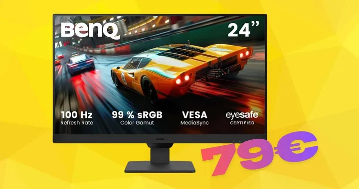 Tutto più reale e vivido con il monitor da gaming BenQ da 24 pollici (79€)