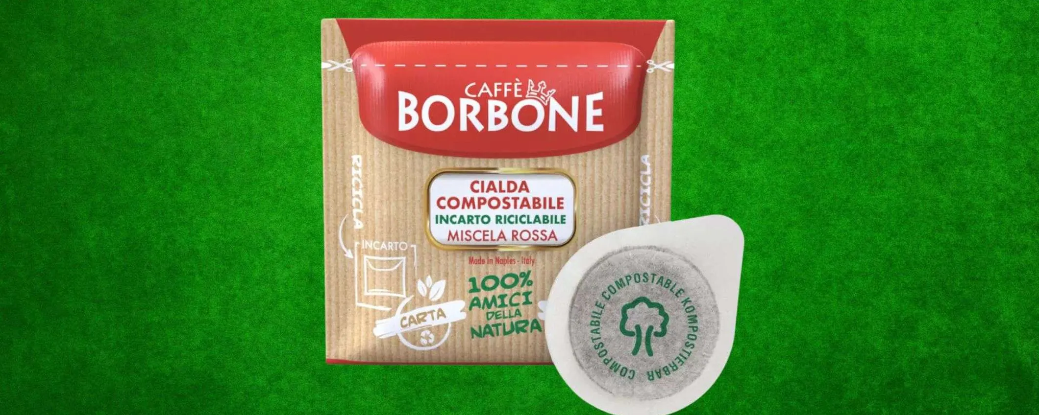 300 cialde caffè Borbone miscela rossa, offerta folle: prezzo da svendita totale