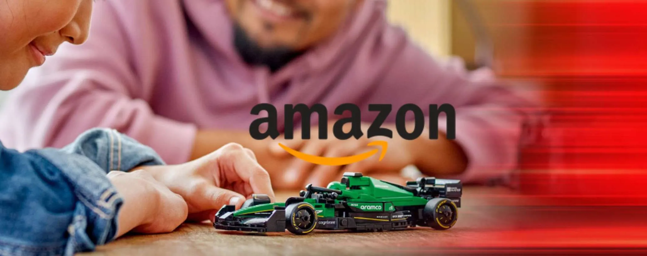Amazon accende i motori: LEGO Aston Martin Aramco a soli 18€