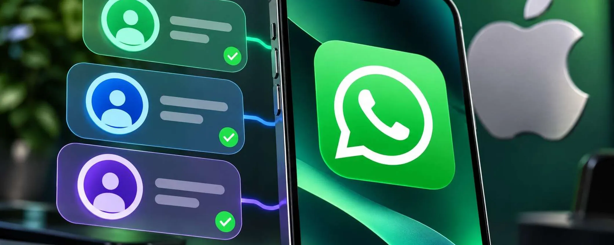 WhatsApp su iPhone: fino a tre account nella stessa app