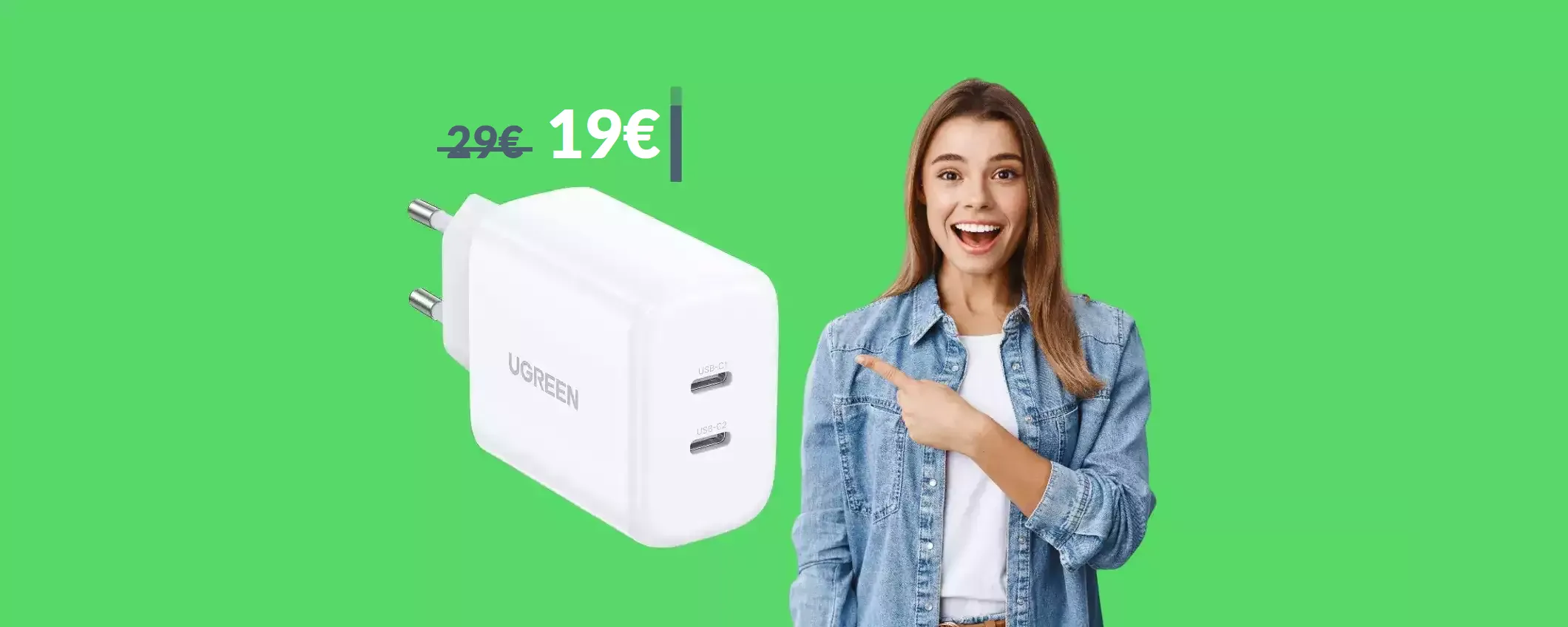 Caricabatterie USB C 2-in-1: il MIGLIORE che puoi avere con 19€