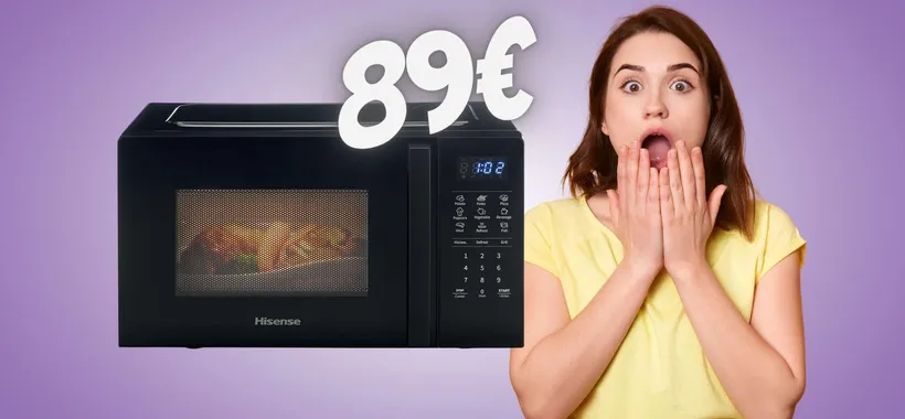 Hisense: forno a microonde con potenza da 700W e 20 litri a soli 89€
