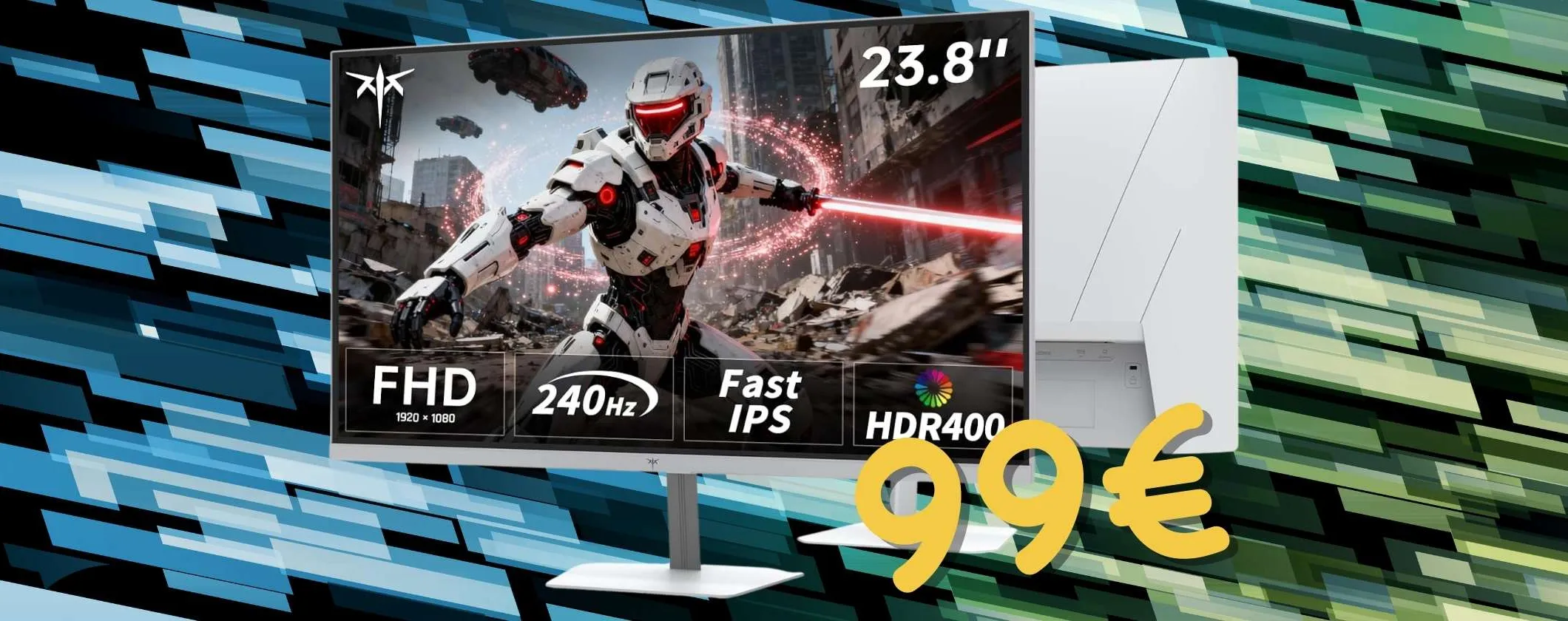 Monitor da gaming KTC da 24 pollici con pannello Fast ISP da 240Hz a un prezzaccio