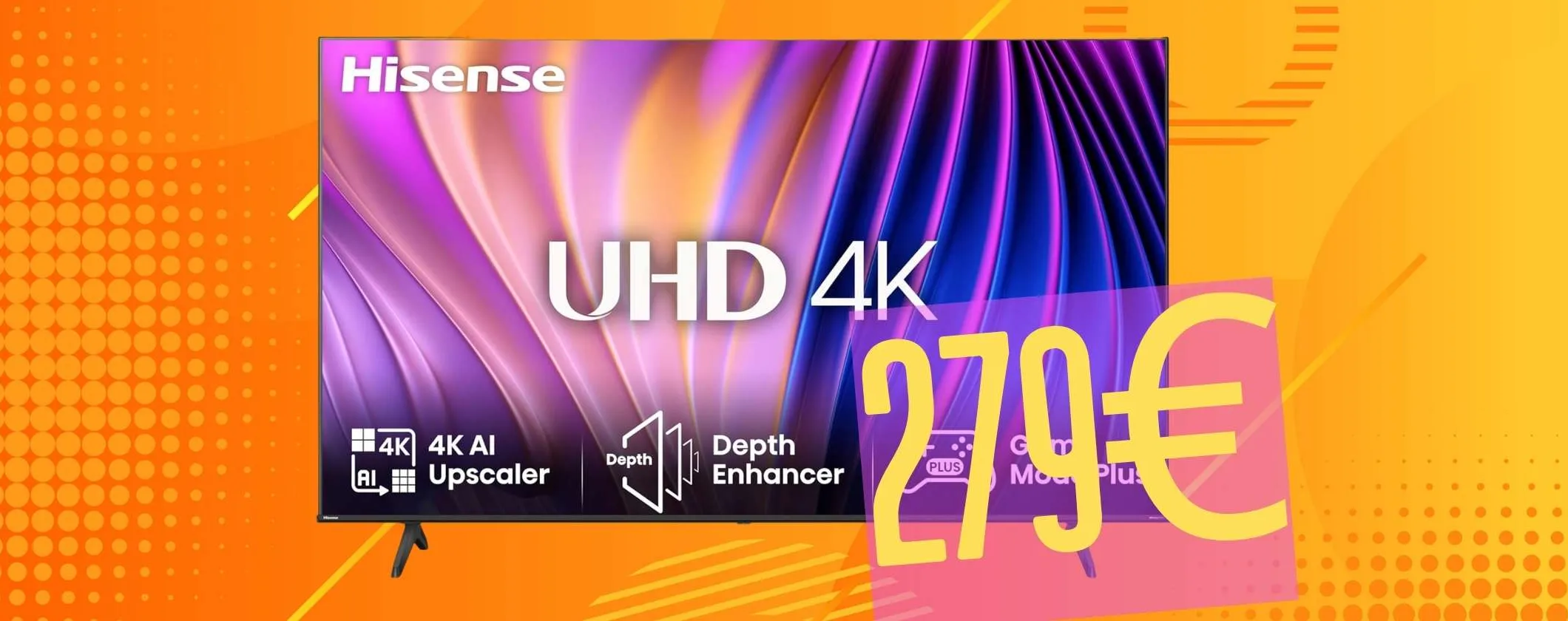 Smart TV Hisense da 50 pollici 4K UHD a soli 279€ è una follia da non perdere