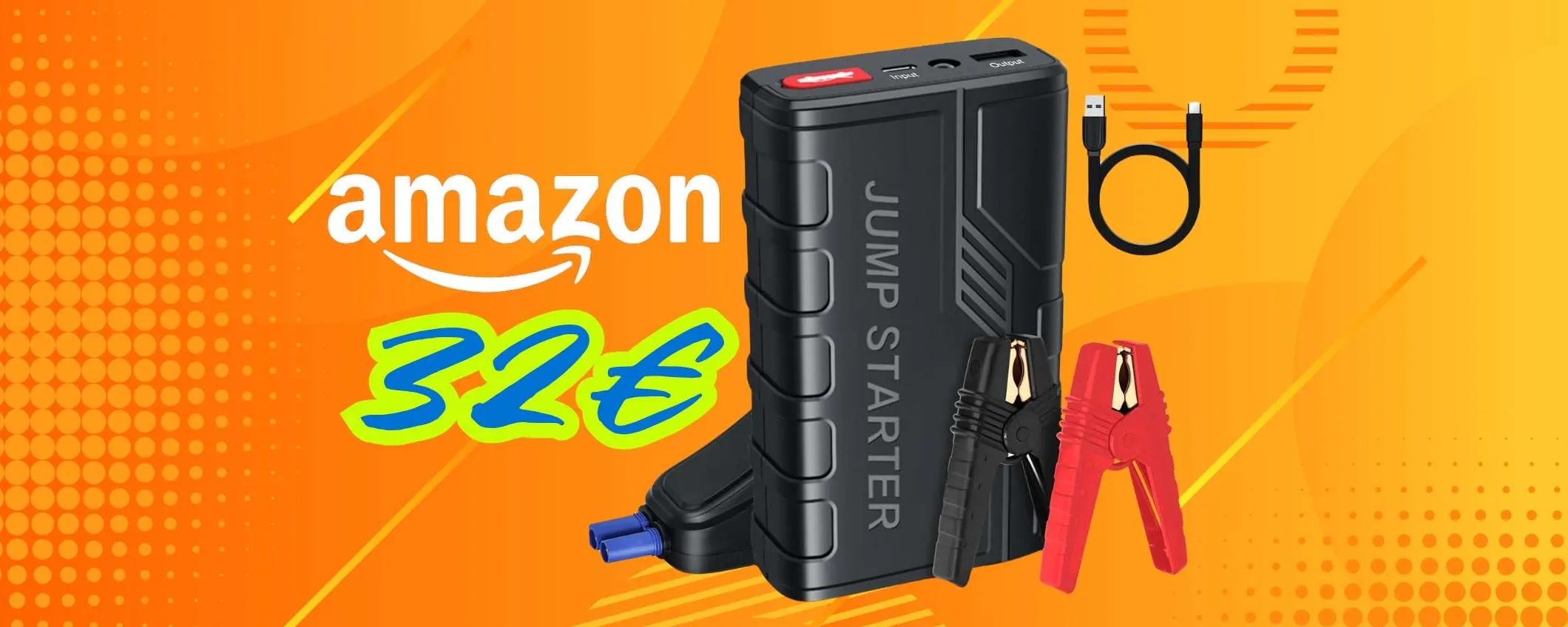 Non rimanere con la batteria dell'auto a terra, con questo avviatore di emergenza risolvi
