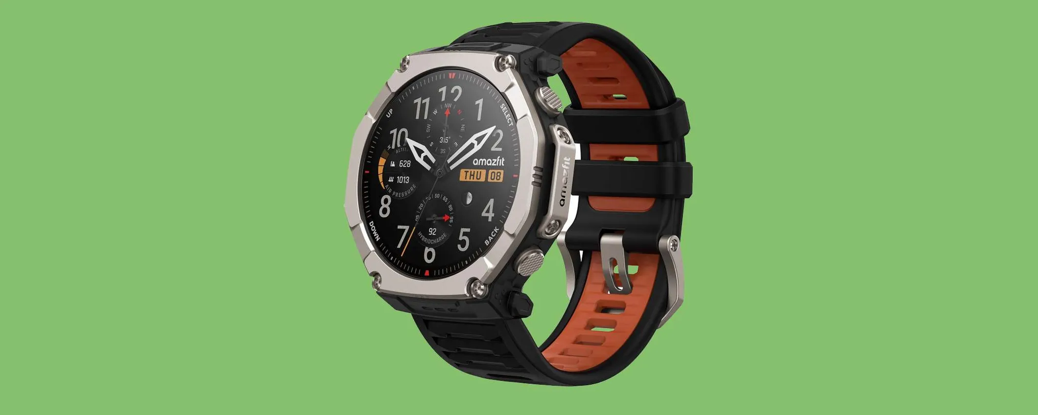Amazfit T-Rex Ultra 2: resistente e con 30 giorni di autonomia, scontato di 100€