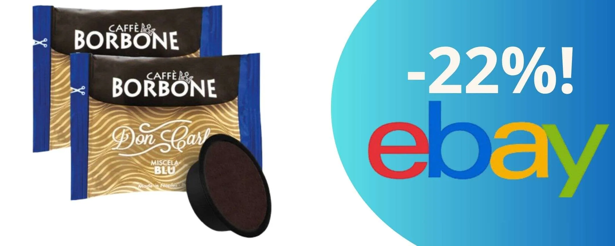 Promo esclusiva: 300 capsule di Borbone Don Carlo Blu oggi ad un prezzo da urlo!