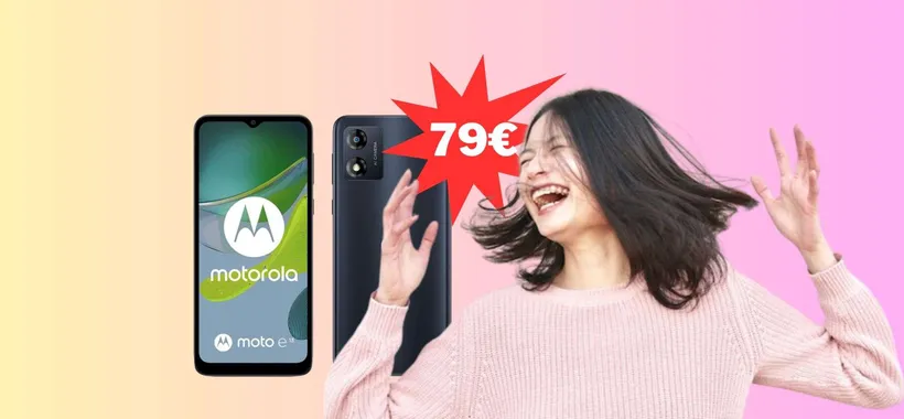 Motorola Moto E13 in grande offerta a 79 euro da MediaWorld