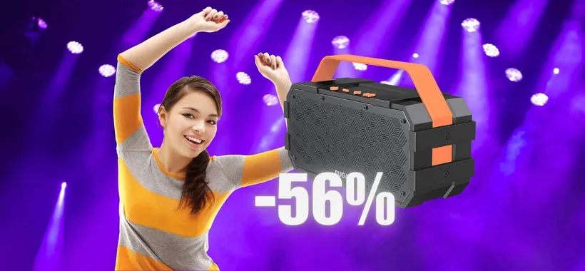 Cassa Bluetooth potentissima e impermeabile in SCONTO al 56%
