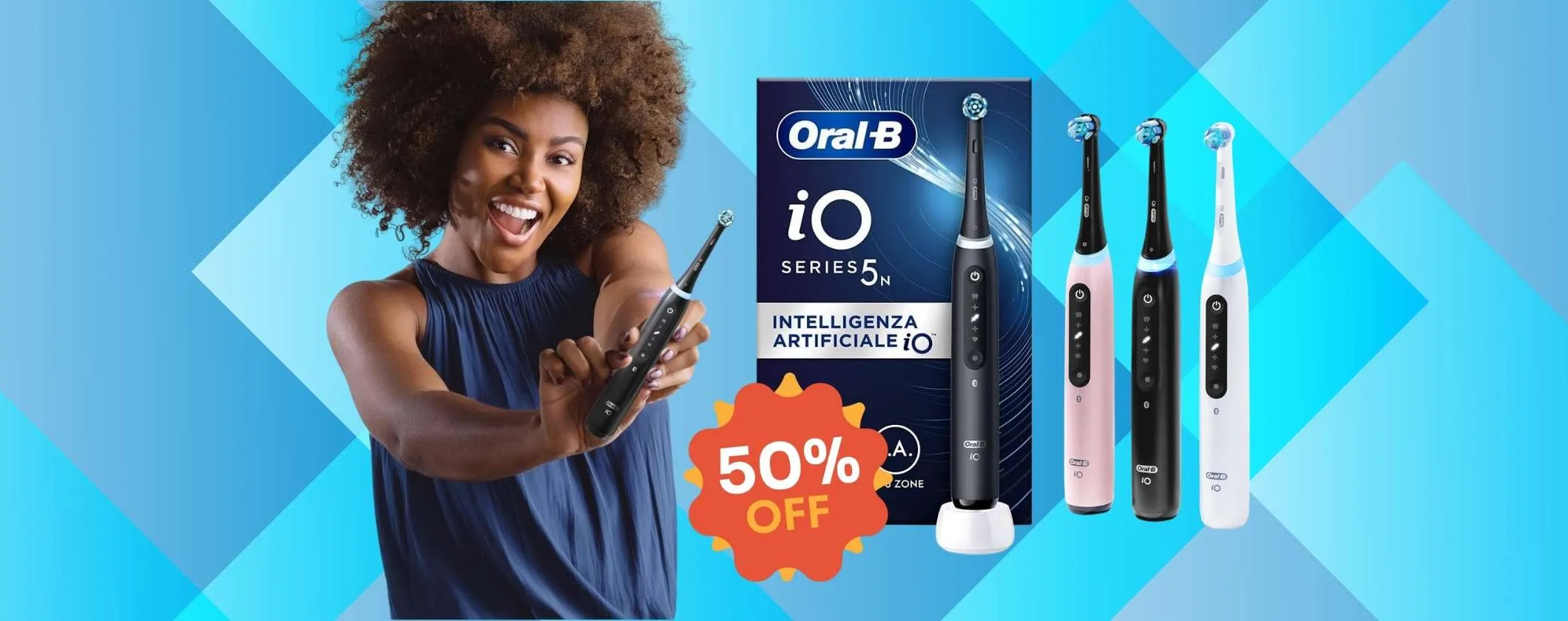 Oral-B iO 5N a metà prezzo su Amazon: denti bianchi e gengive sane