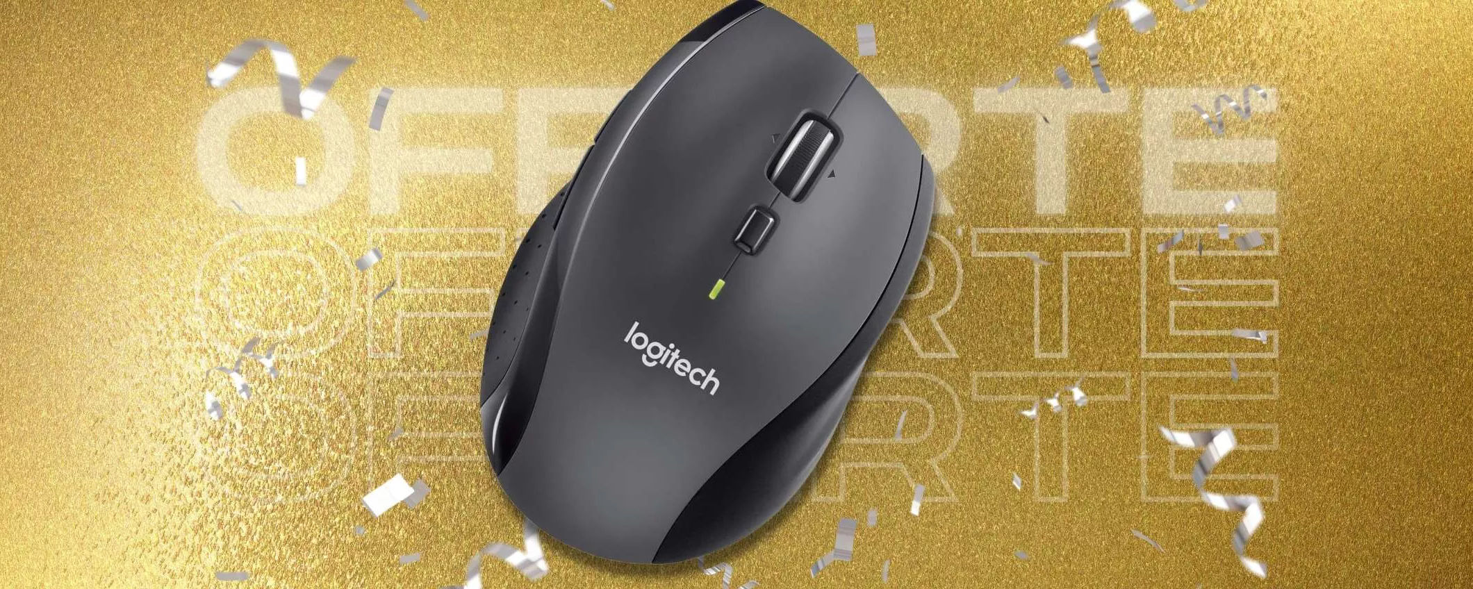 Logitech M705: mouse wireless con 5 pulsanti da personalizzare (24€)