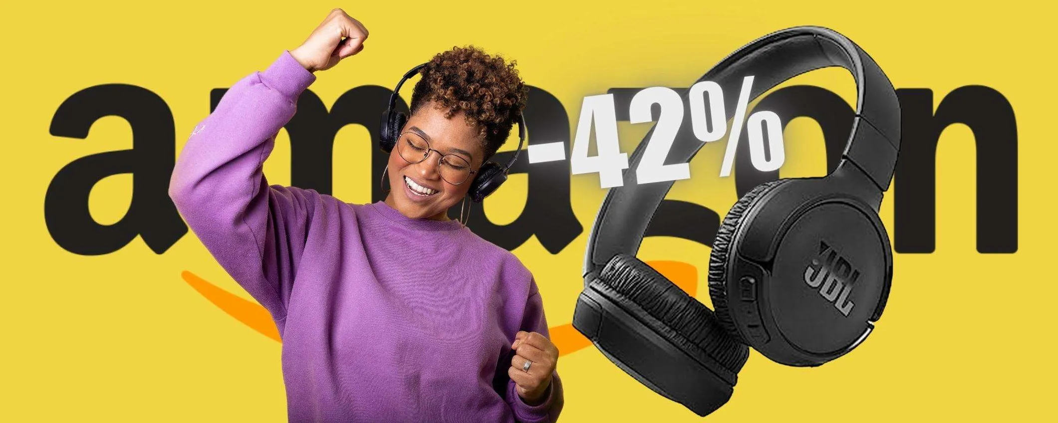 MAXI SCONTO del 42% per le MITICHE cuffie wireless JBL Tune 510BT