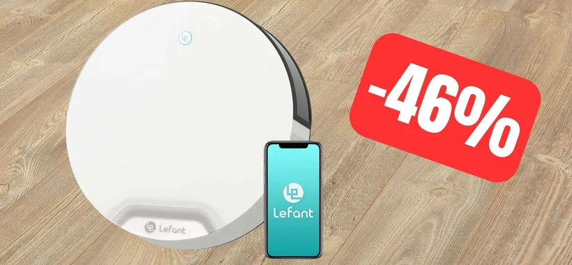 Robot aspirapolvere 4500Pa e SUPER AUTONOMIA in SCONTO (-46%)
