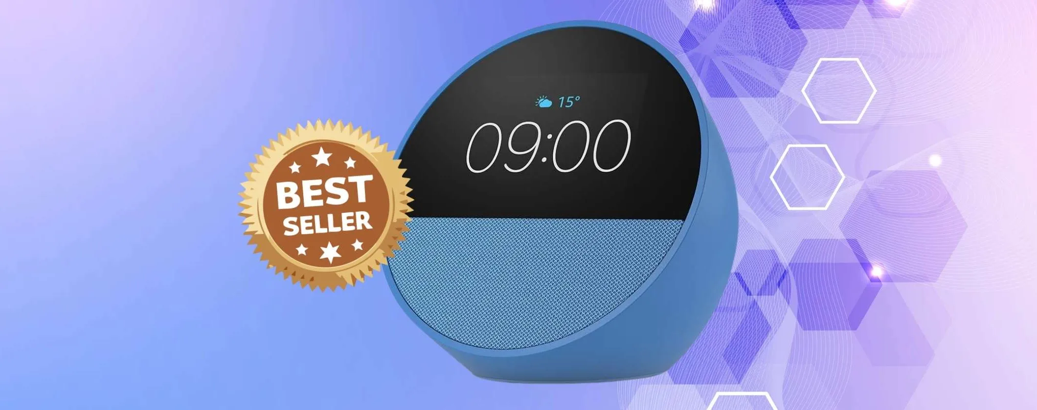 Amazon Echo Spot (modello 2024) in offerta a tempo imperdibile