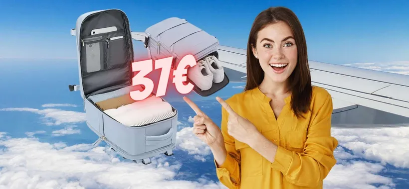 Basta pagare di più per i voli Ryanair con questo zaino a soli 37€