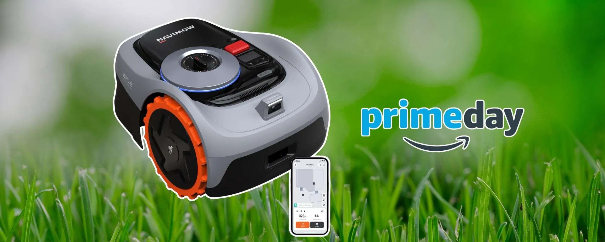 Robot tagliaerba senza filo e automatico: 300 euro di sconto per i Prime Day Amazon