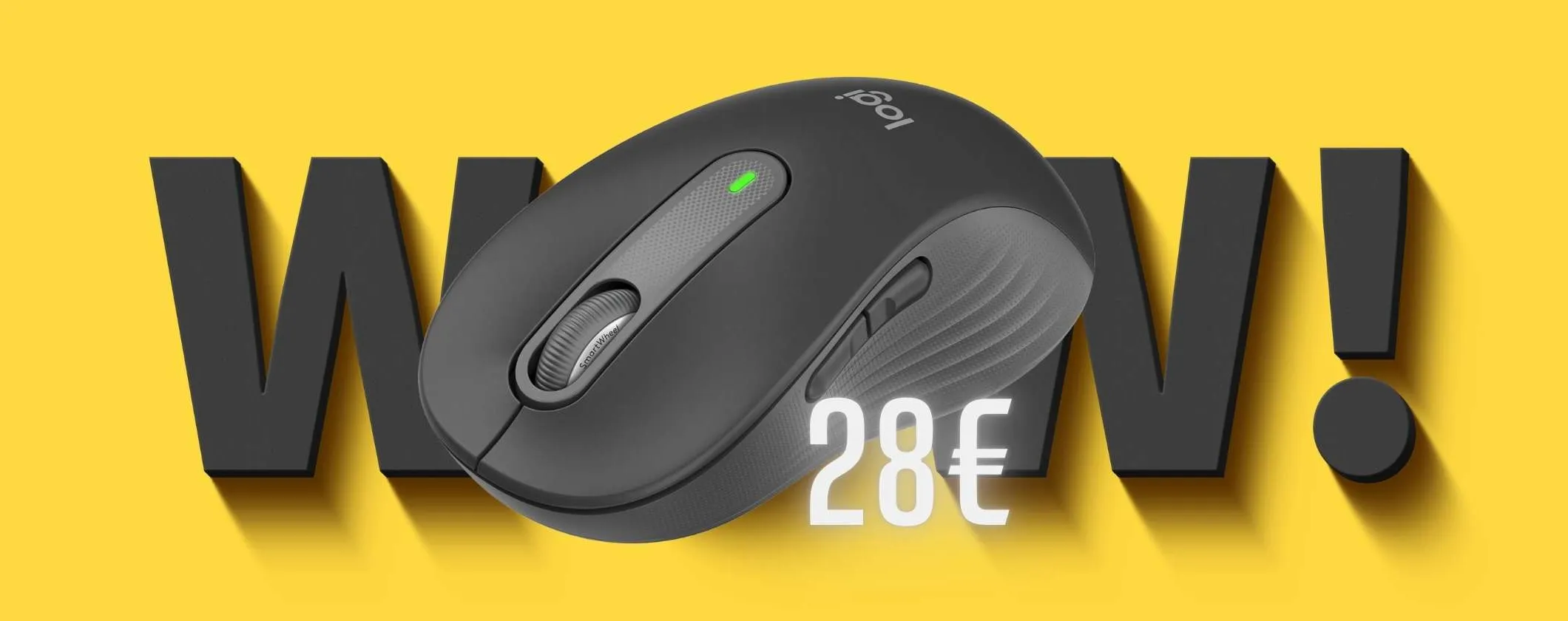 Il mouse wireless Logitech Signature M650 a soli 28€ è un affare assoluto