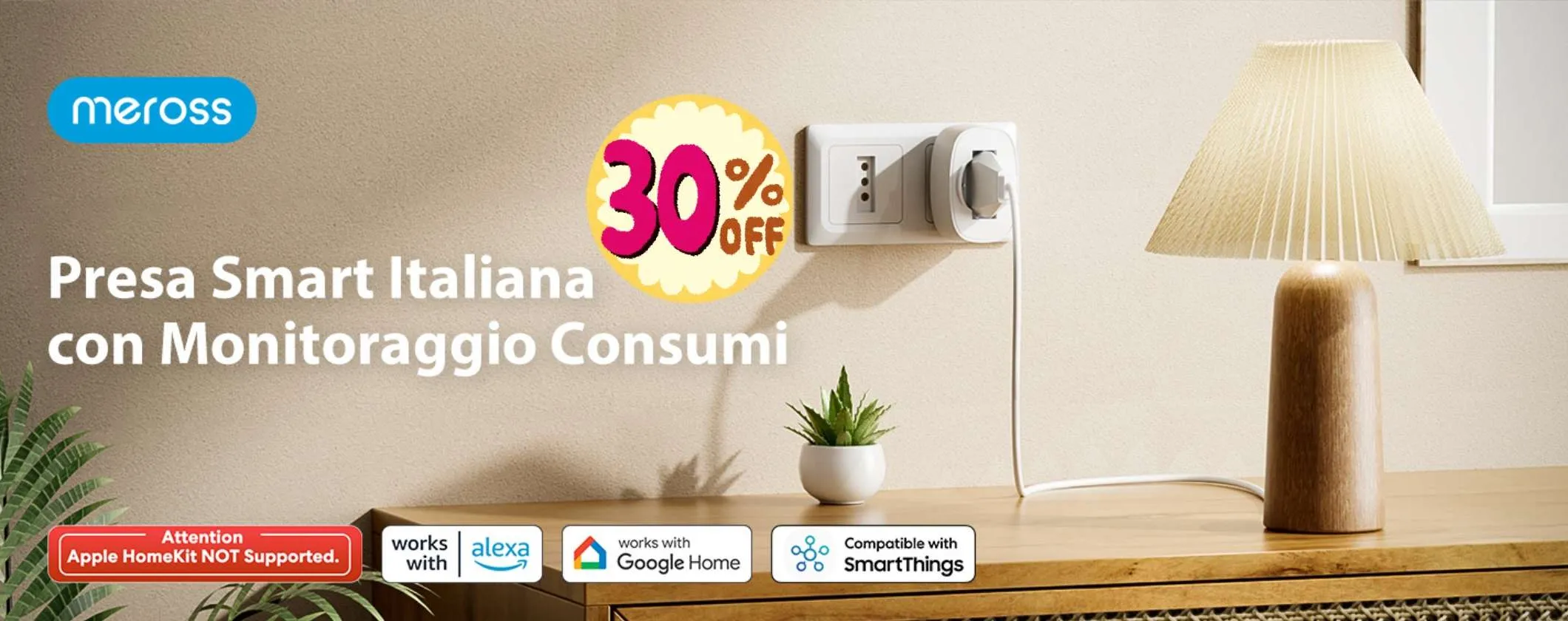 Presa Smart Italiana Meros: l'OFFERTA su Amazon è una BOMBA