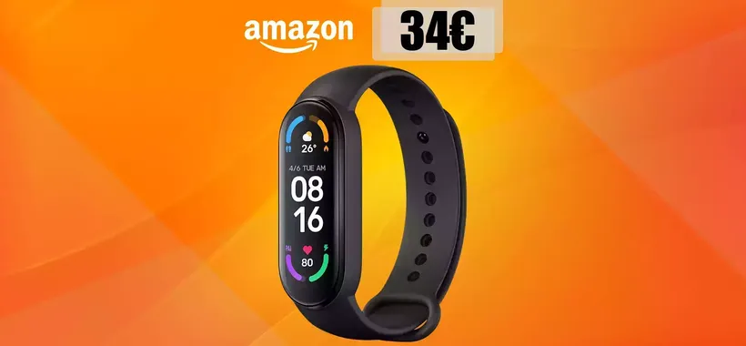 Xiaomi Mi Smart Band 6 a soli 34€ è l'affare del momento: poche unità